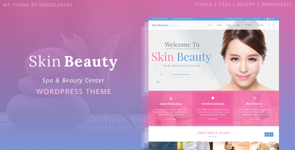 Skin Beauty v1.2.3 - Beauty | Spa | Salon WordPress Theme
