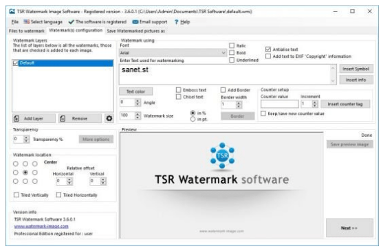 Download TSR Watermark Image Professional 3.7.1.3 Portable [Latest]
