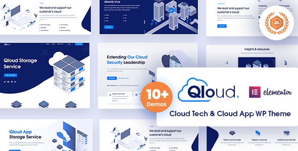 Qloud v1.6 - Cloud Computing, Apps & Server WordPress Theme
