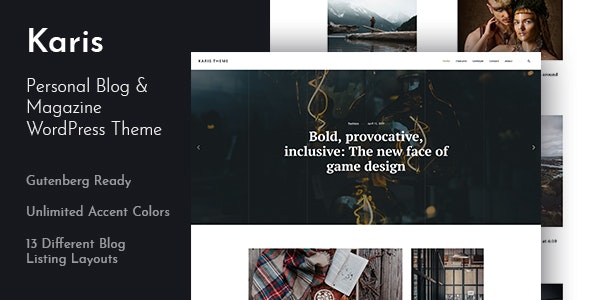 Karis v1.0.2 - Personal Blog & Magazine WordPress Theme