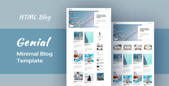 Genial v1.0 - Minimal Blog HTML Template