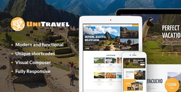UniTravel v1.2.2 - Travel Agency & Tourism Bureau WordPress Theme