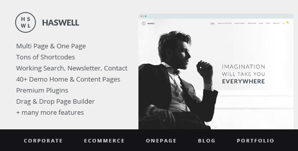 Download Haswell v2.0.6 – Multipurpose One & Multi Page WP Theme | Free Nulled Scripts