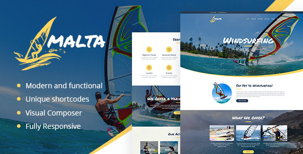 Malta v1.1.2 - Windsurfing, Kitesurfing & Wakesurfing Center Theme