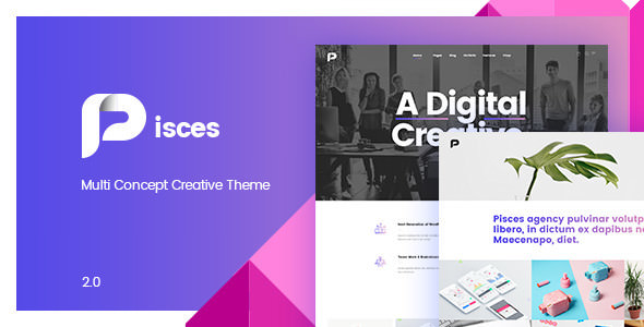Pisces v2.0.3 - Multi Concept Creative Theme