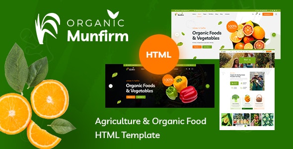 Munfirm v1.0 - Organic Food Store HTML Template