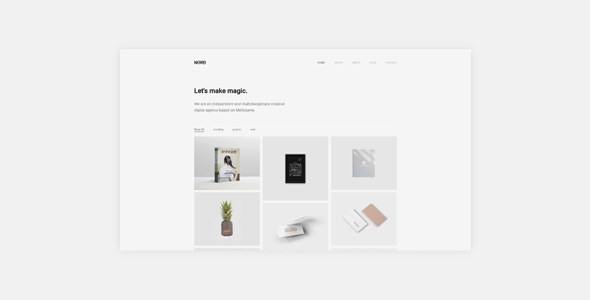 Nord - Minimal Portfolio WordPress Theme