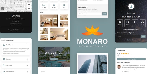 Monaro v1.0 - Hotel Mobile Template