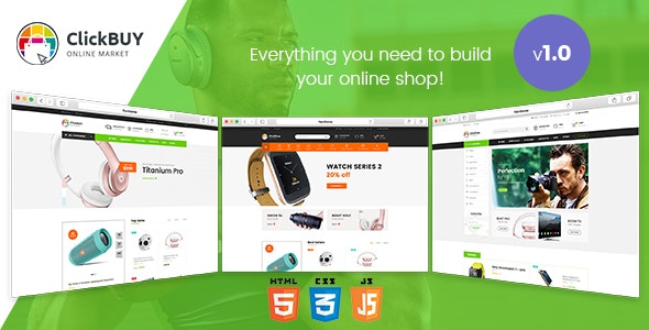 ClickBuy v1.0 - Multi Store Responsive HTML Template