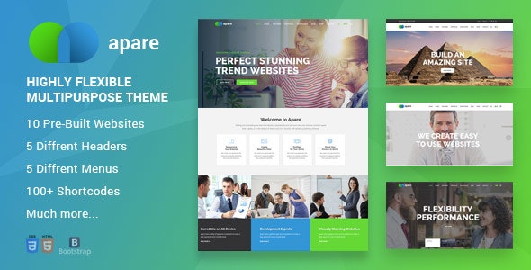 Apare v1.0 - Responsive Multipurpose HTML5 Template