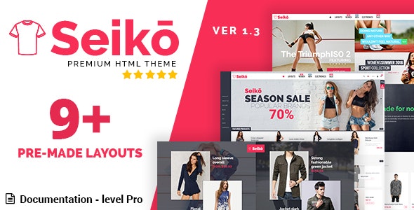 Seiko v1.3.0 - eCommerce HTML Template