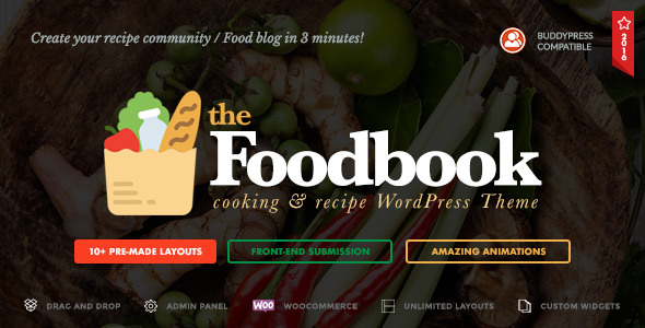 Foodbook v1.1.1 - Recipe Community, Blog & Food Theme