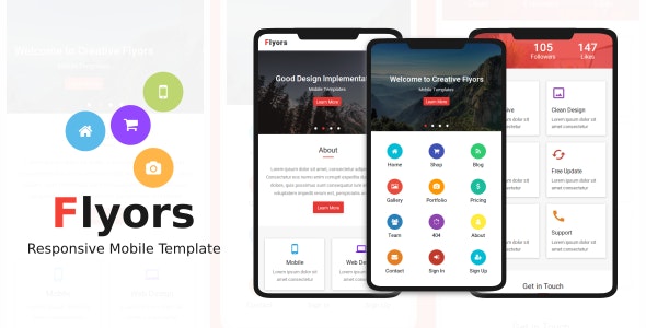 Flyors v1.0 - Responsive Mobile Template
