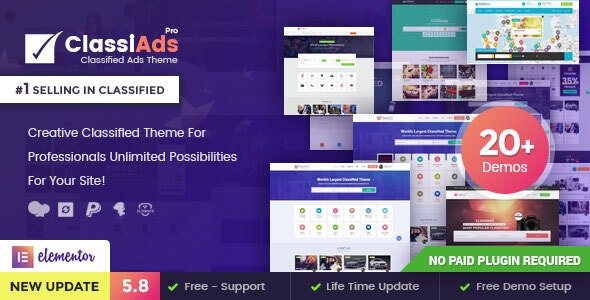 Classiads v5.8.4 - Classified Ads WordPress Theme