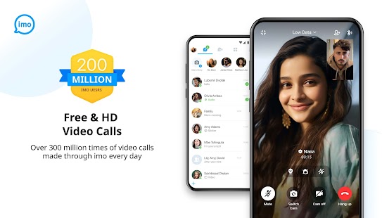 imo video calls and chat Screenshot