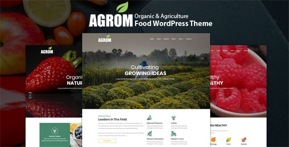 Agrom v1.0 - Organic & Agriculture Food WordPress Theme