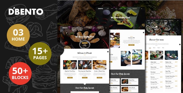 Dbento v1.0 - Food Restaurant HTML5 Template