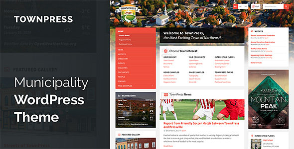 TownPress v2.4.2 - Municipality WordPress Theme
