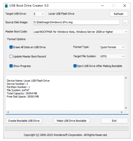 USB Boot Drive Creator