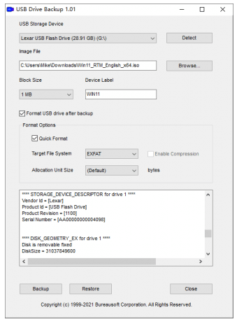 USB Drive Backup