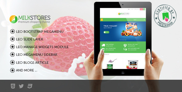 Leo Milk v1.6.1.19 - Prestashop Theme