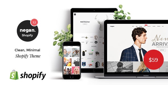 Negan v1.1 - Clean, Minimal Shopify Theme