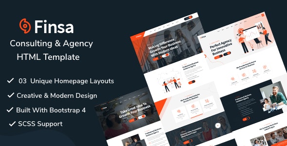 Finsa v1.0 - Consulting & Agency HTML Template