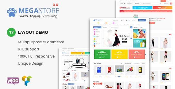 Mega Store v3.6 - Super Market RTL Responsive Theme