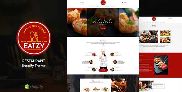 Eatzy v1.1 - Restaurant Sectioned Shopify Theme