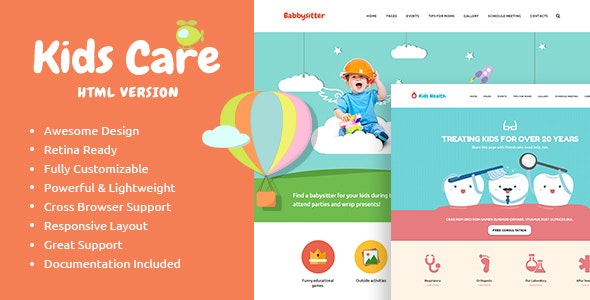 KidsCare v1.0 - Multi-Purpose Children Site Template
