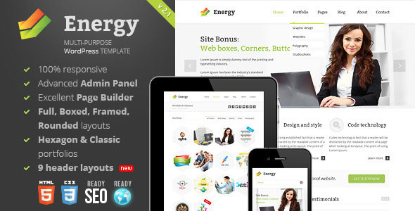 Energy v3.1.1 - Responsive Multi-Purpose Theme