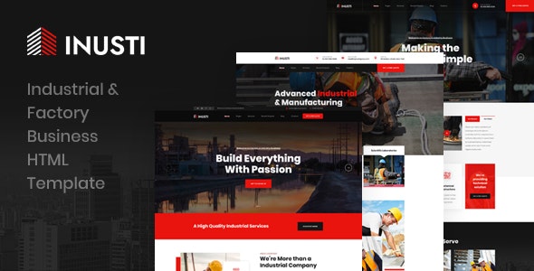 Inusti v1.0 - Industrial & Factory Business HTML Template