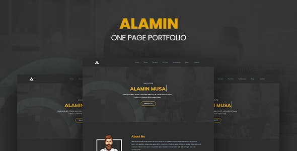 Alamin v1.0 - One Page Portfolio
