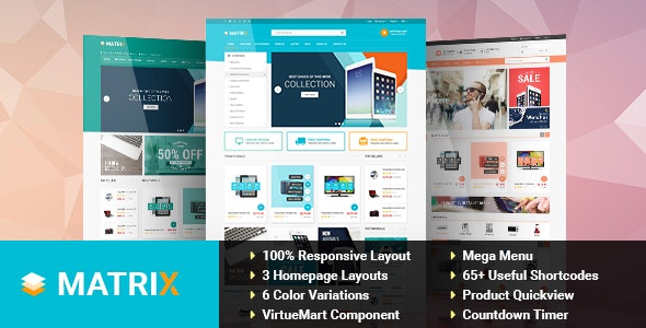 Download Matrix v3.9.6 – Responsive VirtueMart Joomla Template | Free Nulled Scripts