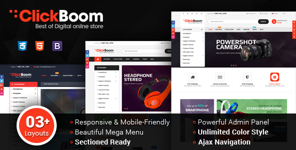 ClickBoom v1.0.0 - Responsive Multipurpose Shopify Theme (Sections Ready)