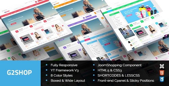 Download G2Shop v3.9.6 – Responsive Ecommerce Joomla Template | Free Nulled Scripts