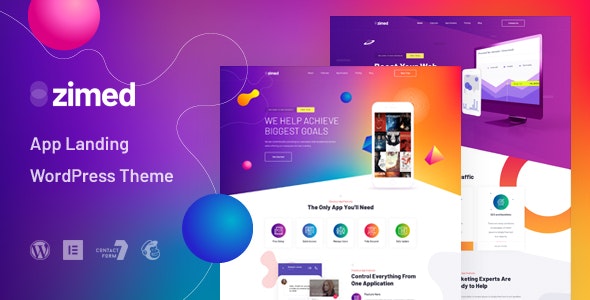 Zimed v1.0 - App Landing WordPress Theme