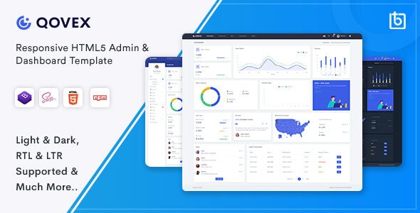Qovex v1.0 - Admin & Dashboard Template
