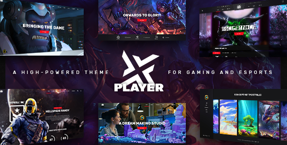PlayerX v1.9 - A High-powered Theme for Gaming and eSports