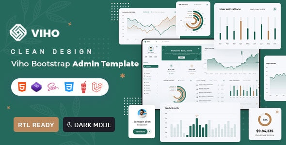 Viho v1.0 - Bootstrap 5 & Laravel Admin & Dashboard Template