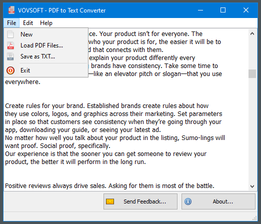 Download VovSoft PDF to Text Converter 1.1 + Portable [Latest]