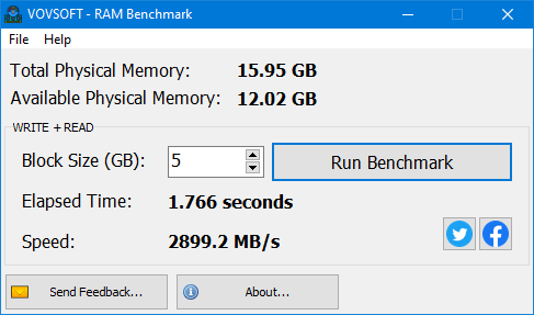 Download Vovsoft RAM Benchmark 1.0 + Portable [Latest]