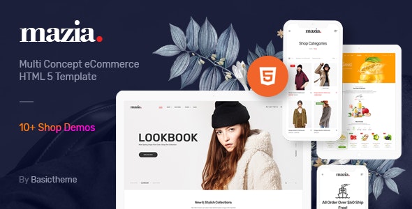 Mazia v1.0 - Clean Minimal eCommerce HTML5 Template