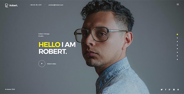 Robert v1.0 - Creative Personal Onepage HTML Template