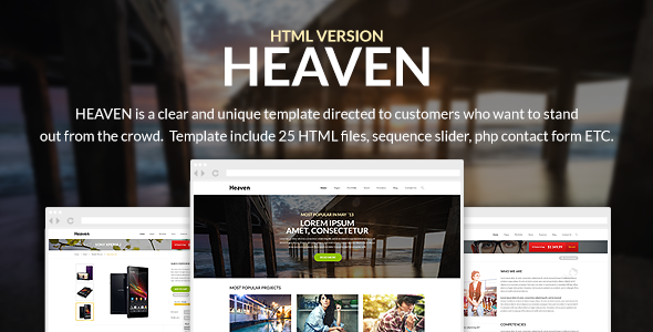 Heaven - Multi Purpose Site Template
