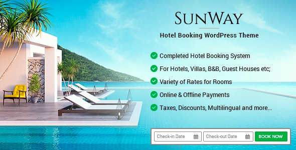 Sunway v3.7 - Hotel Booking WordPress Theme