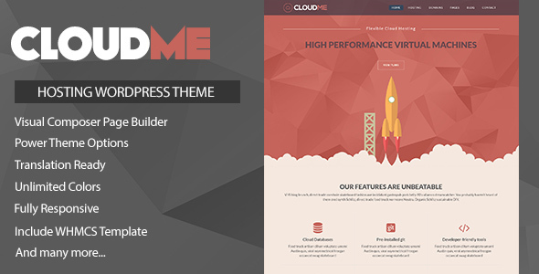 Cloudme Host v1.1.2 - WordPress Hosting Theme + WHMCS