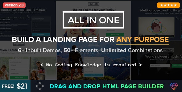 Multipurpose Landing Page Template v2.2 - All in One
