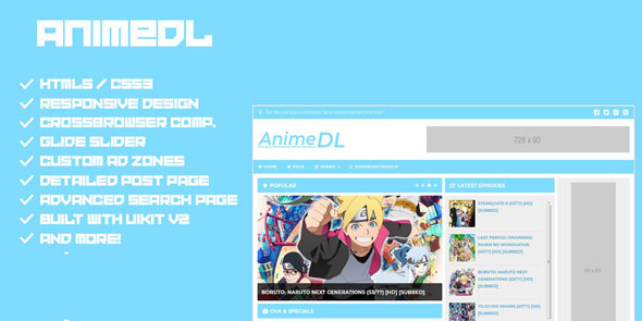 Download AnimeDL – HTML5 Anime Download Template | Free Nulled Scripts