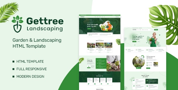 Gettree v1.0 – Garden & Landscaping HTML Template